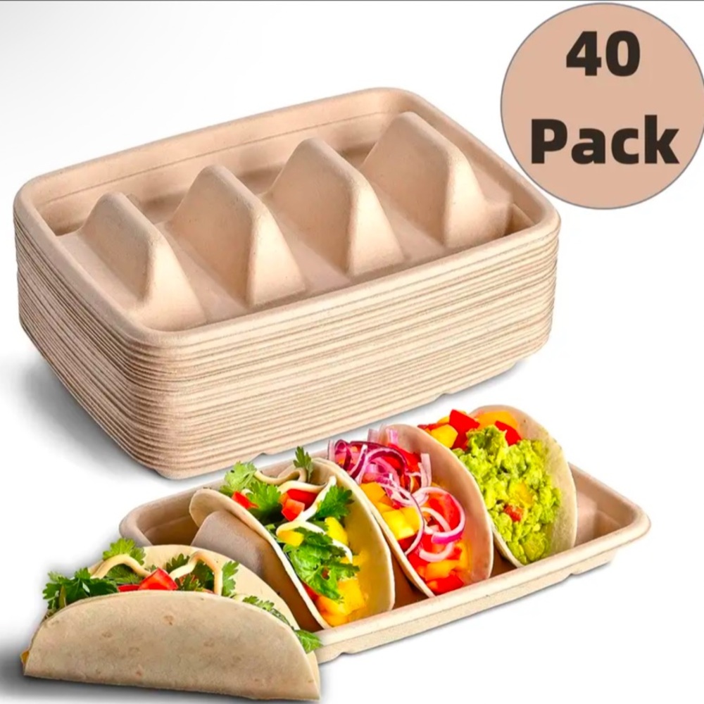 Dishes, NWT, Set of 40, Taco Disposable Dishes, Get this Party Started